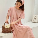 Váy maxi kiểu V.109, Váy babydoll cộc tay xòe bồng kèm váy 2 dây ngọt ngào - Thời trang nữ Chấm Bi | BigBuy360 - bigbuy360.vn