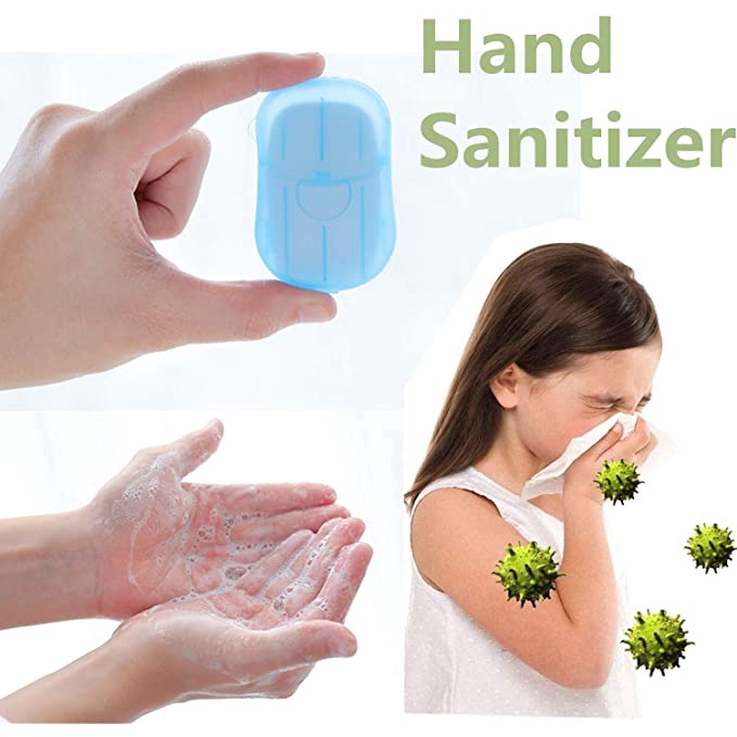 (hàng Mới Về) Set 50 Giấy Xà Phòng Dùng Một Lần Tiện Lợi Khi Đi Du Lịch