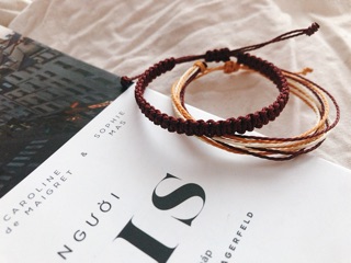 Set vòng màu đỏ đô