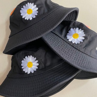 Nón Mũ tai bèo Bucket Hoa Cúc Trắng Freesize thời trang Unisex