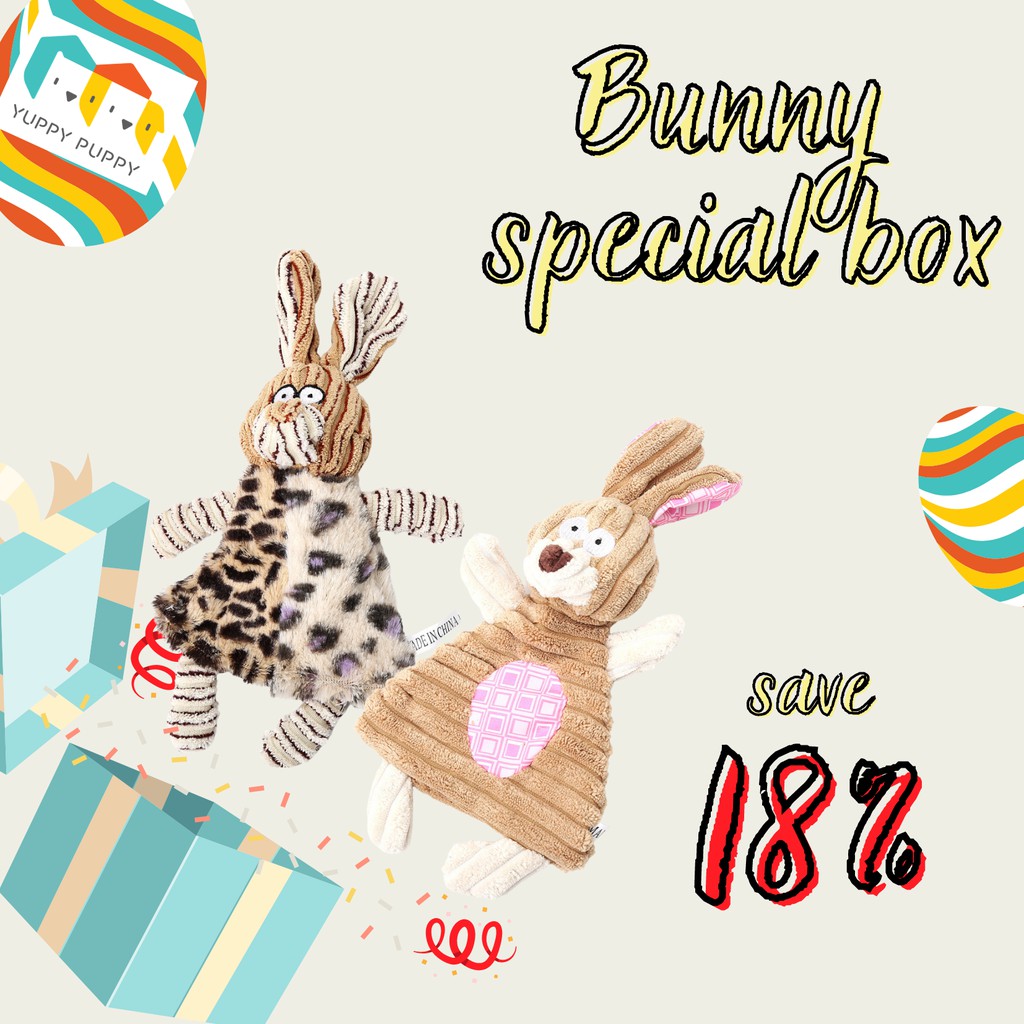 Hộp quà Bunny Easter đồ chơi Lễ Phục Sinh và Treat dành cho cún / chó