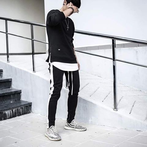 Quần track pants zipper 2 line cực chất