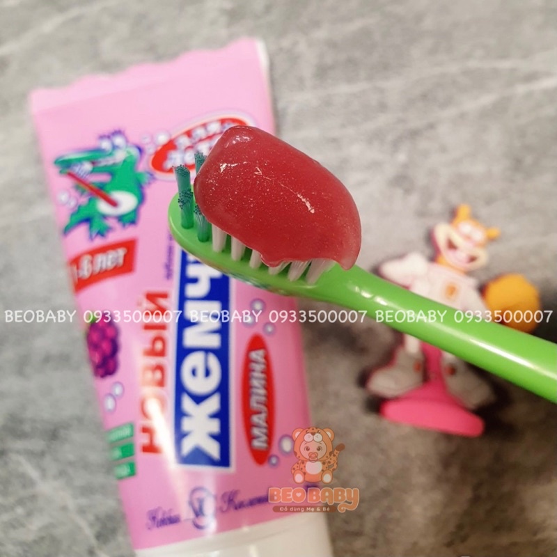 Kem Đánh Răng Nuốt Được Cho Bé Hương Trái Cây Nevcos Tooth Paste 63ml Nga (Cho Bé Từ 1-6 Tuổi)
