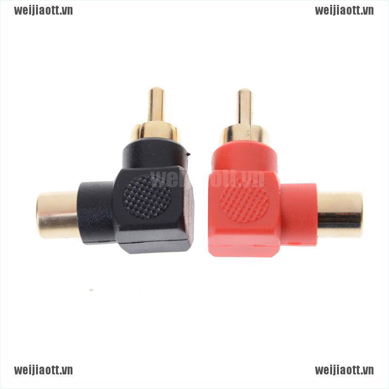 Set 2 đầu chuyển đổi RCA 90 độ tiện lợi