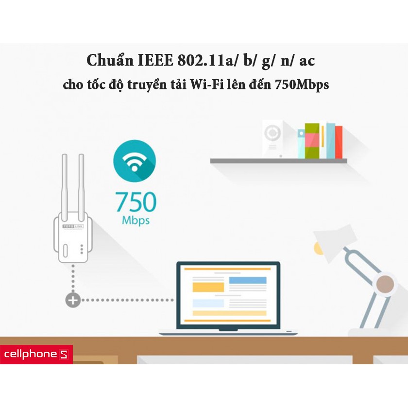 Bộ kích sóng Wifi Totolink EX750