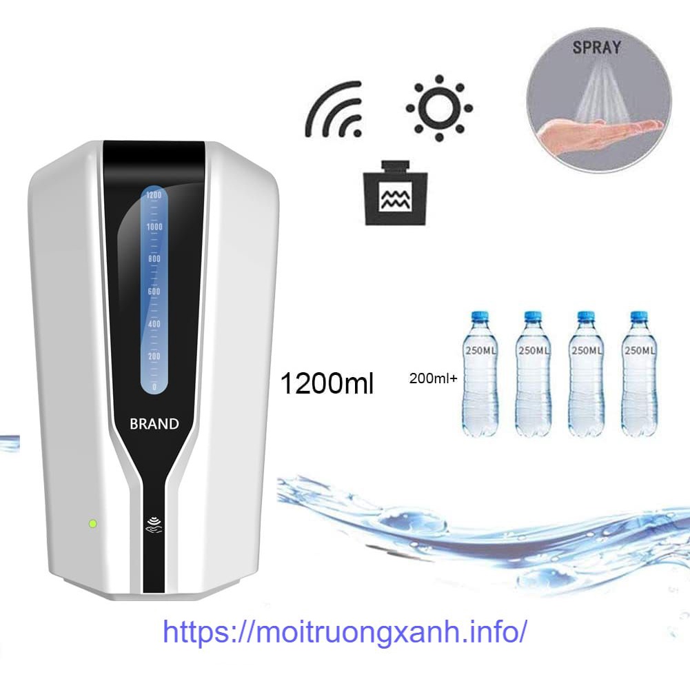 Máy xịt cồn/Gel tự động ECOVY K2050, hàng chính hãng, mới 100%, BH 12 tháng (TEM BH Công ty)