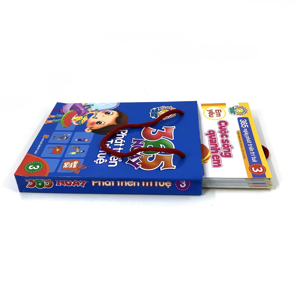 Sách - Tủ sách Khám Phá - 365 Ngày Phát Triển Trí Tuệ Quyển 3 - Túi 8 Cuốn