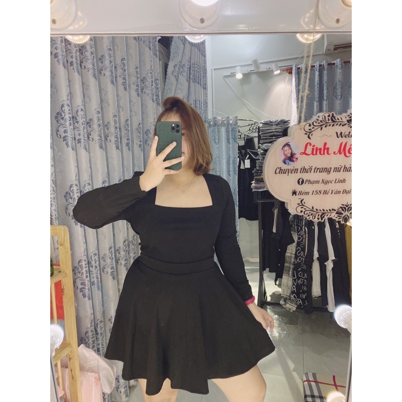CHÂN VÁY XOÈ BIGSIZE THẦN THÁNH HÀNG NHÀ LINH MÓM | BigBuy360 - bigbuy360.vn