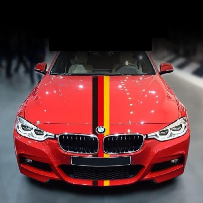 DECAL Trang Trí Sọc Cờ 3 Màu - TẶNG DỤNG CỤ DÁN