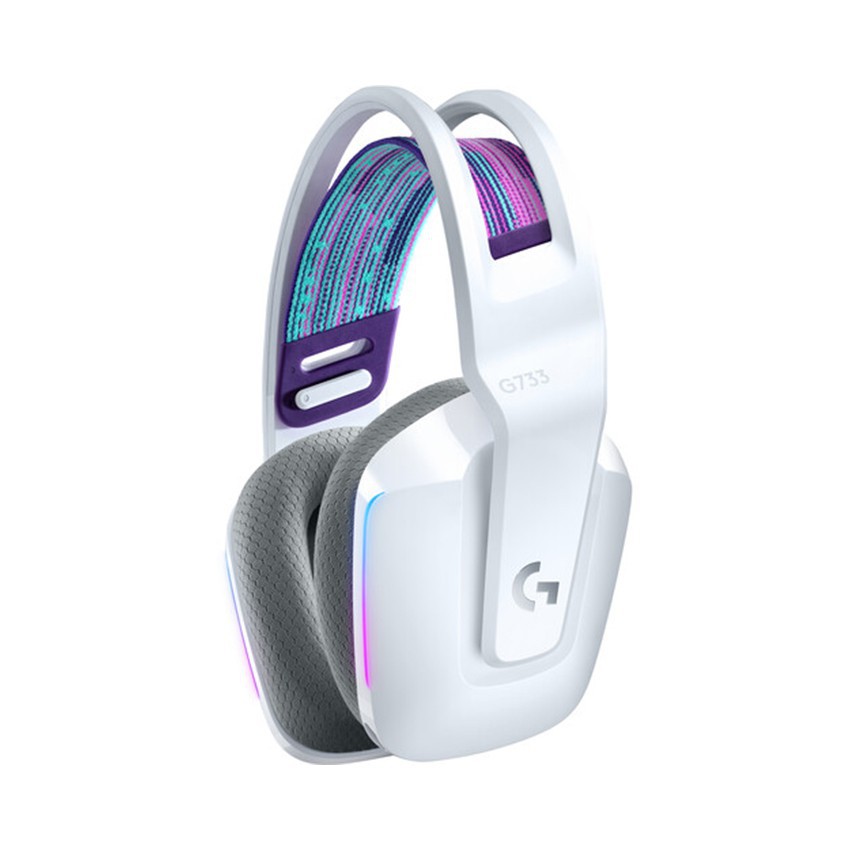 Tai nghe Gaming Logitech G733 LIGHTSPEED Wireless 7.1 RGB White | BigBuy360 - bigbuy360.vn