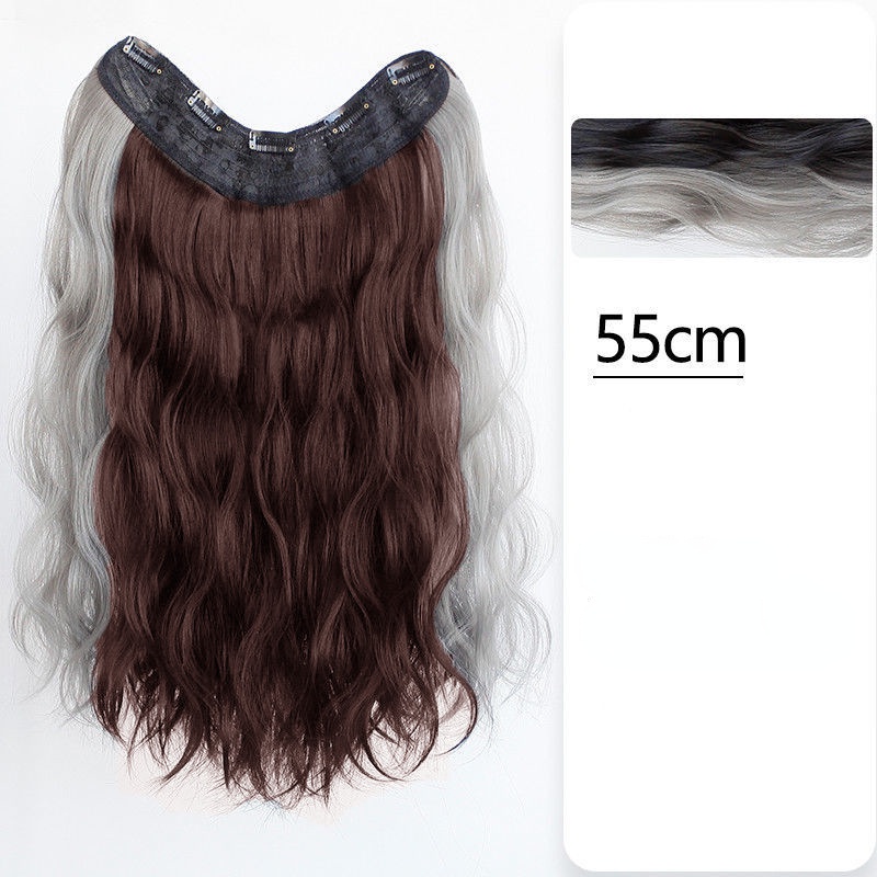 Bộ Tóc Giả Dài Xoăn Gợn Sóng Màu Ngọt Ngào Thời Trang