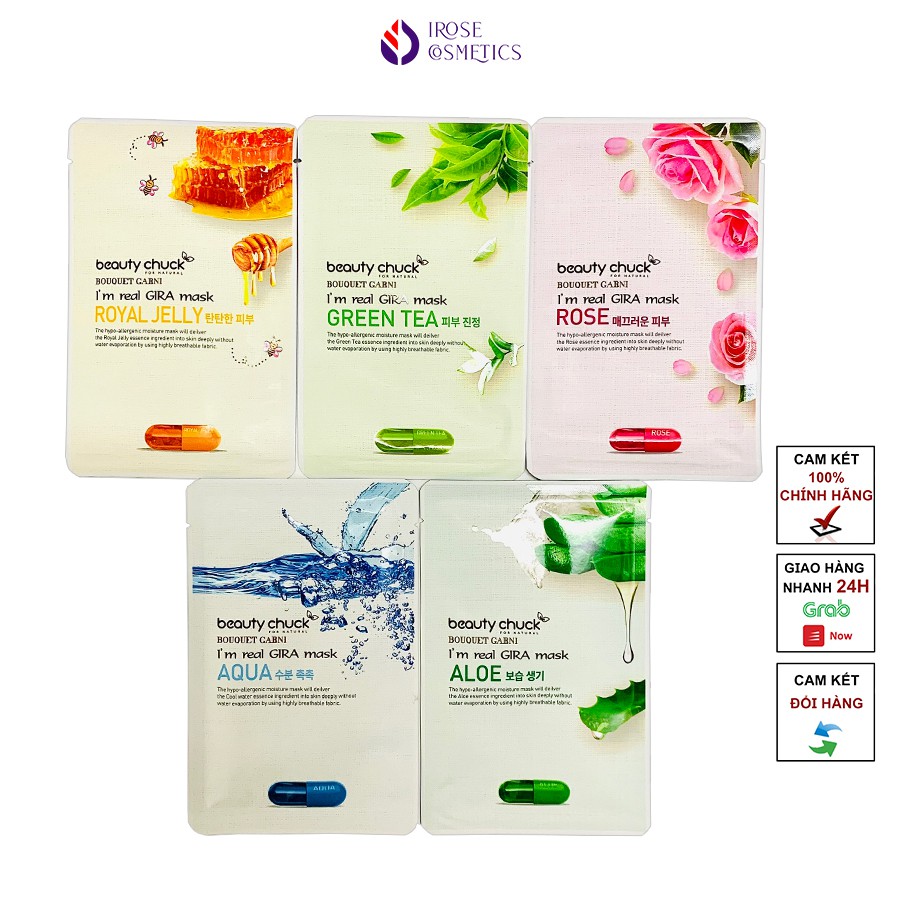 Mặt nạ dưỡng da Hàn Quốc cao cấp Beauty Chuck I'm Real Gira Mask 25g (miếng) IROSE-BEAMN