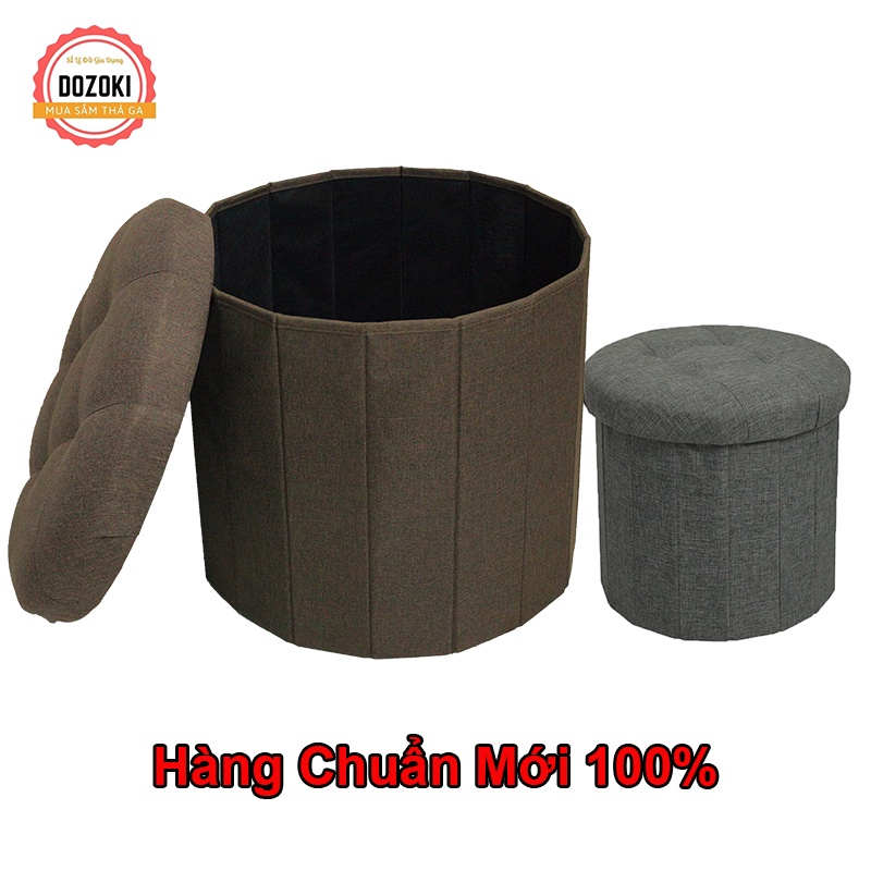 Ghế Ngồi Kiêm Hộp Đựng Đồ Đa Năng Thông Minh⚡Hộp Đựng Đồ Kiêm Ghế Ngồi Tiện Dụng Có Thể Gấp Gọn (Kt : 40cmx40cm)