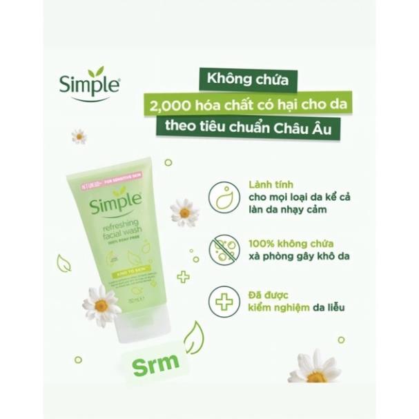 COMBO SIMPLE - Bộ 3 Nước Tẩy Trang, Sữa Rửa Mặt, Toner Simple - Mỹ Phẩm Ngọc Hân | BigBuy360 - bigbuy360.vn