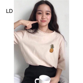 Áo Phông Nữ Logo Quả Dứa LDU0419