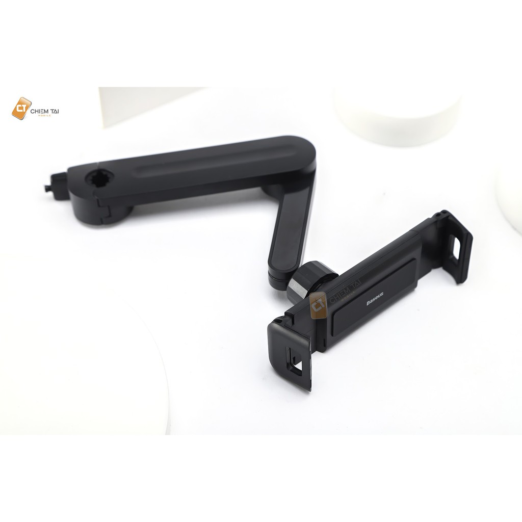 Giá đỡ ipad trên ô tô Baseus Lazy Bracket - kẹp máy tính bảng điện thoại xếp gọn dùng gắn lưng ghế ô tô