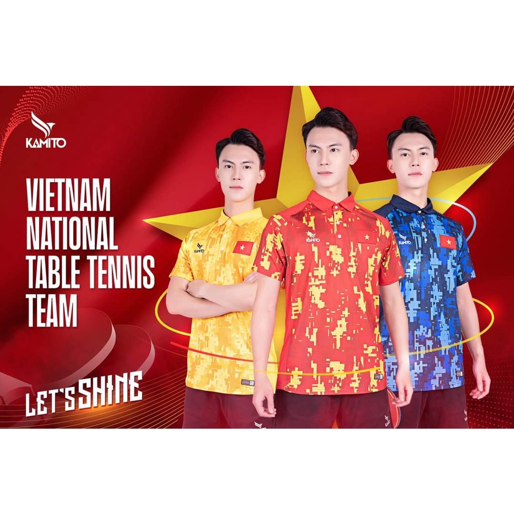 Áo Bóng Bàn KAMITO Đồng Phục Chính Thức Của Đội Tuyển Việt Nam Seagame 31