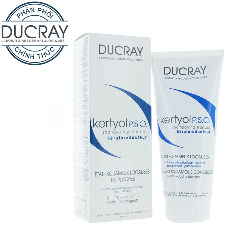 Dầu gội trị tiết bã nhờn Ducray Kertyol PSO 125ml