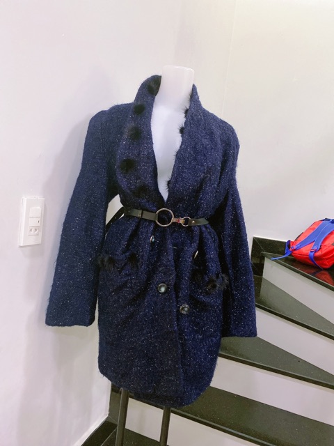 Áo khoát dạ ánh nhũ hàng si tuyển