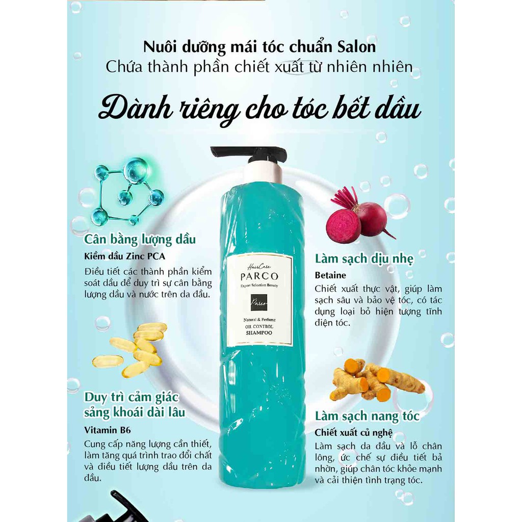 Dầu gội kiềm dầu 24h Parco - chiết xuất từ củ nghệ, dành cho tóc dễ bị bết. Giúp điều tiết và loại bỏ bớt dầu thừa | BigBuy360 - bigbuy360.vn
