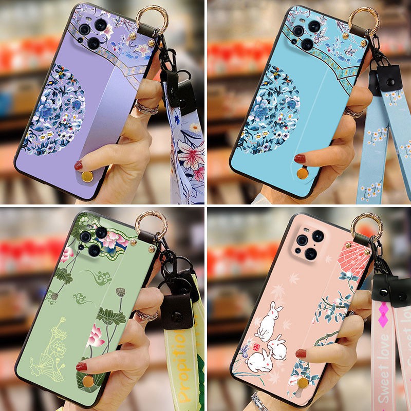 Ốp Điện Thoại Họa Tiết Thổ Cẩm Có Dây Đeo Cho Oppofindx3 / X3Pro | BigBuy360 - bigbuy360.vn