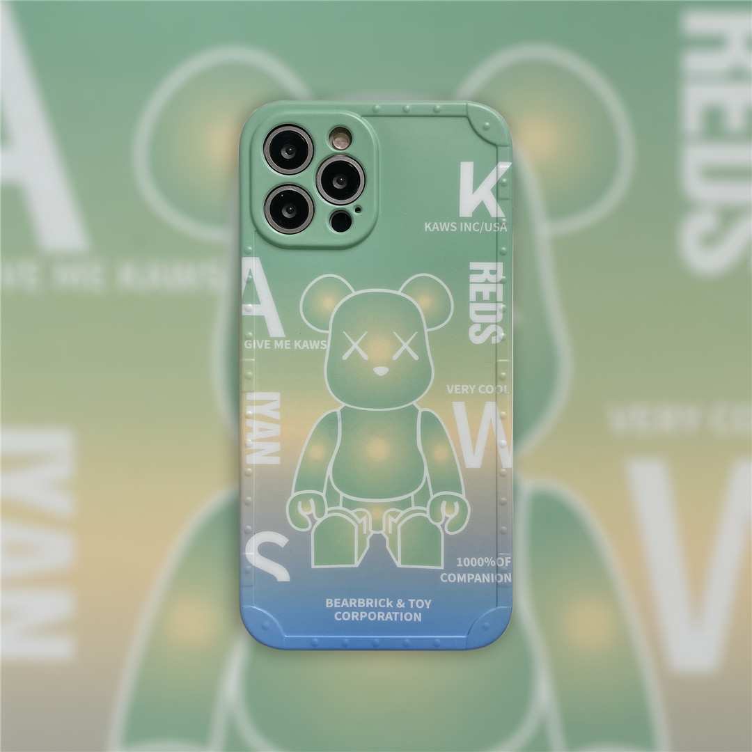Ốp điện thoại nhựa mềm logo Bearbrick nổi tiếng cho iPhone12 mini 11 PRO MAX 7/8plus SE2020 X/XS XR XSMAX | BigBuy360 - bigbuy360.vn