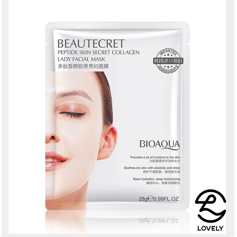 Mặt nạ thạch trong suốt pha lê Collagen BIOAQUA