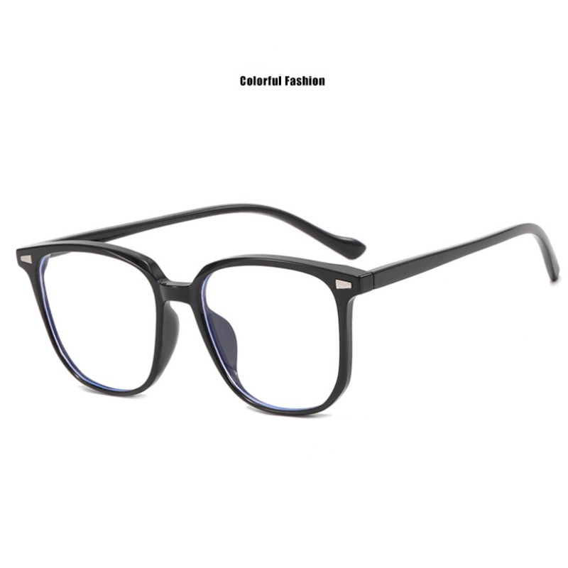 (KIQI-FASHION) COD Mắt Kính Chống Bức Xạ Ánh Sáng Xanh Hình Vuông Thời Trang Cổ Điển Cho Nữ