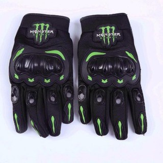 Găng Tay Xe Máy, Bao Tay Đi Phượt Kawasaki - Monter - Probike - Fox Full Ngón Có Gù Bảo Vệ Chuyên Moto