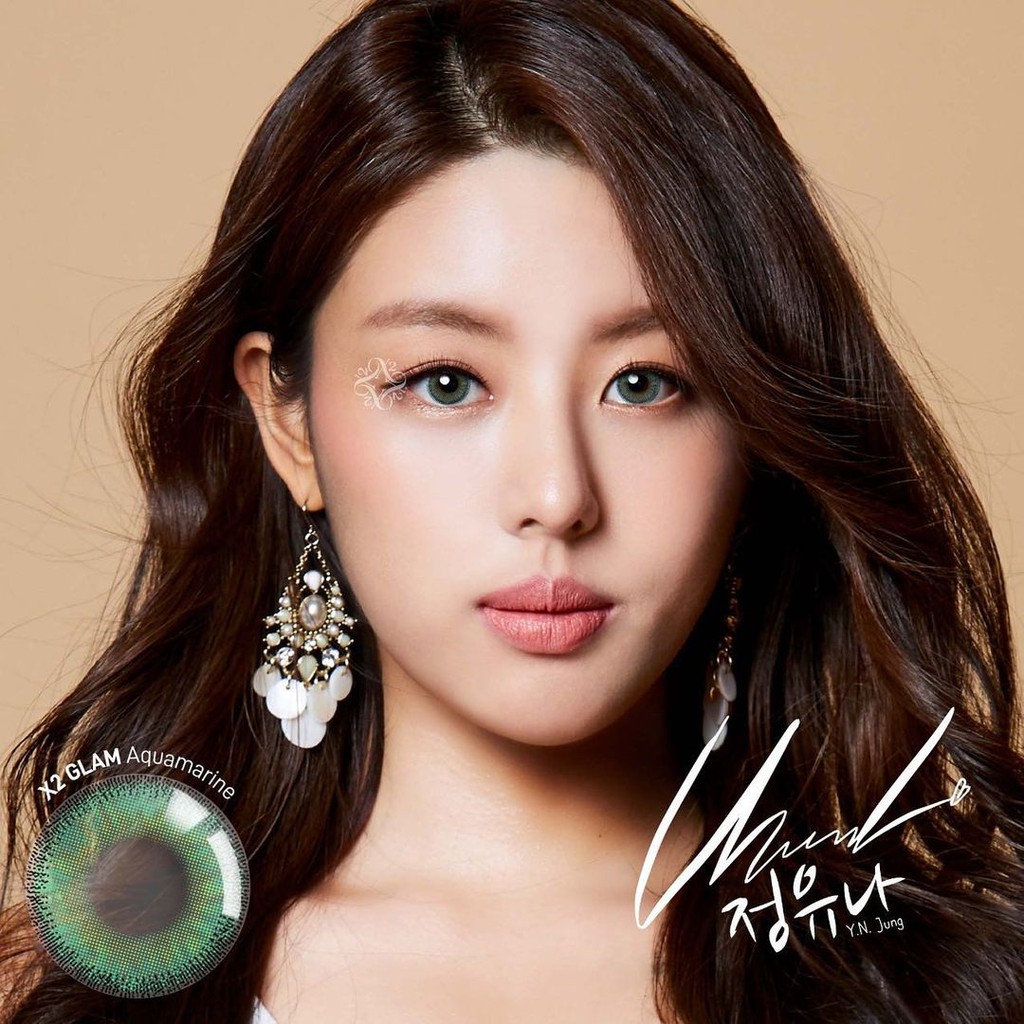 Softlens X2 Glam Dia 15.00mm Tourmaline Citrine Aquamarine Minus (- 3.25 To D - 6.00) / Softlense / Pb