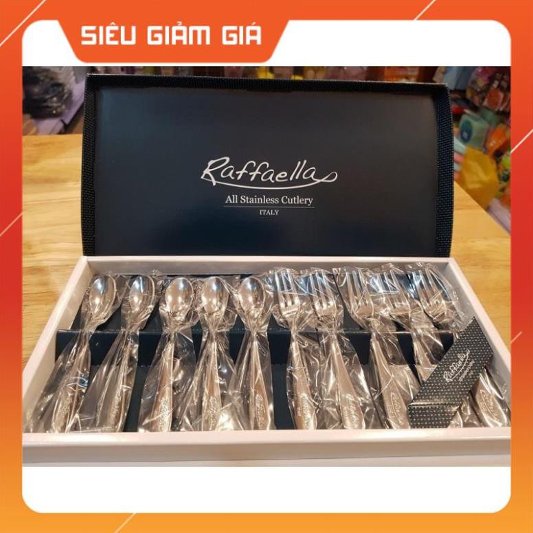 Set 10 thìa dĩa inox Rafaella