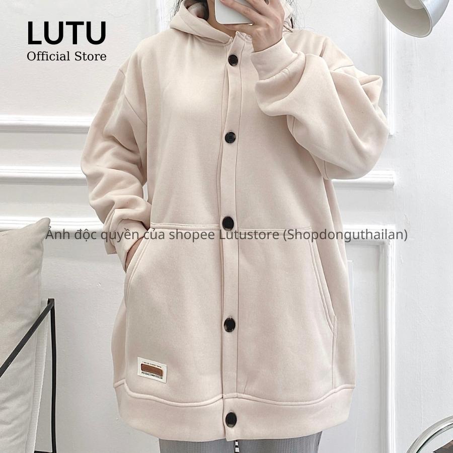 Áo Khoác Hoodie Unisex Nam Nữ Cài Cúc Chất Nỉ Bông Dày Dặn Form Rộng Oversize | WebRaoVat - webraovat.net.vn