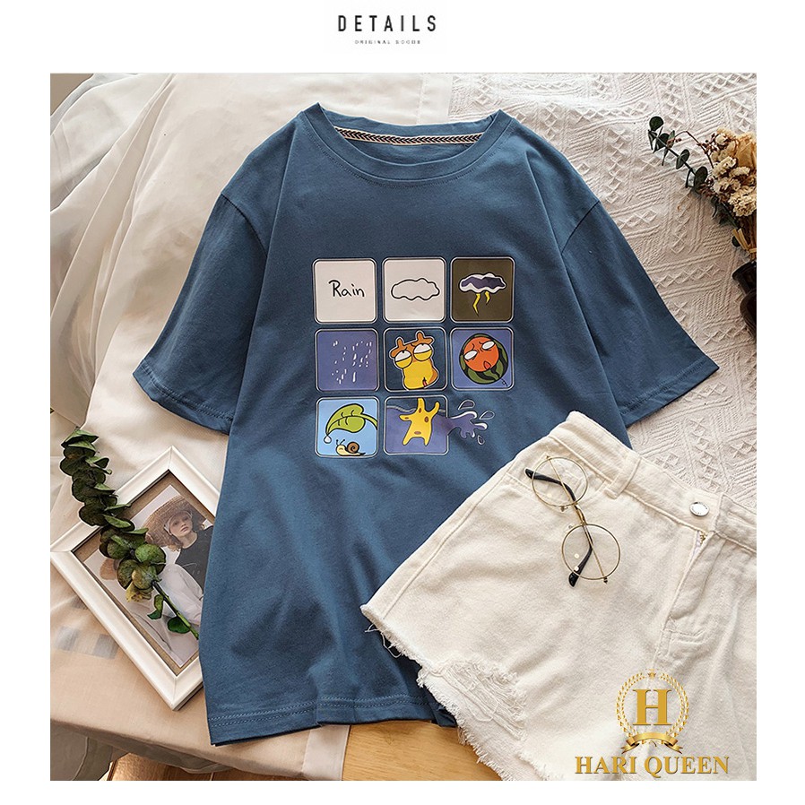 [FREE SHIP ĐƠN TỪ 50K] Áo phông 8 hình ô vuông HARI0420 1