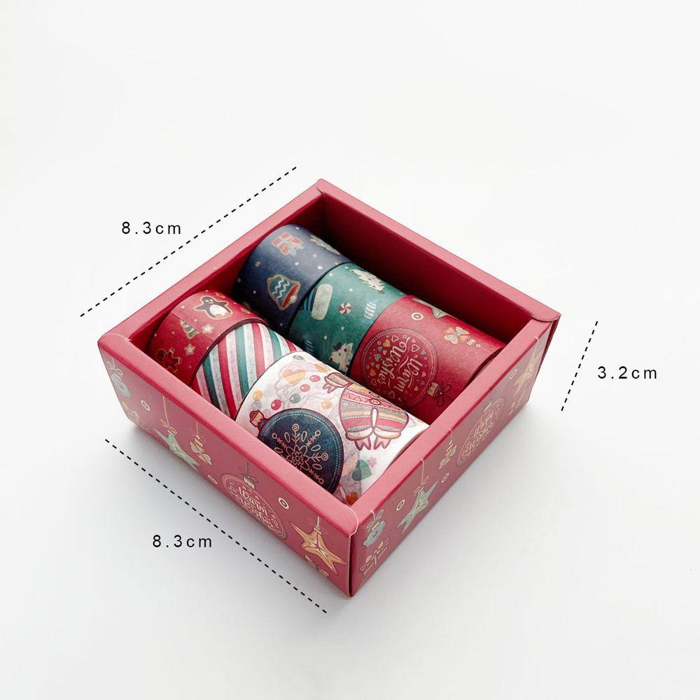 PEWANY Bộ Băng Keo Dán Trang Trí Sổ Tay Phong Cách Giáng Sinh