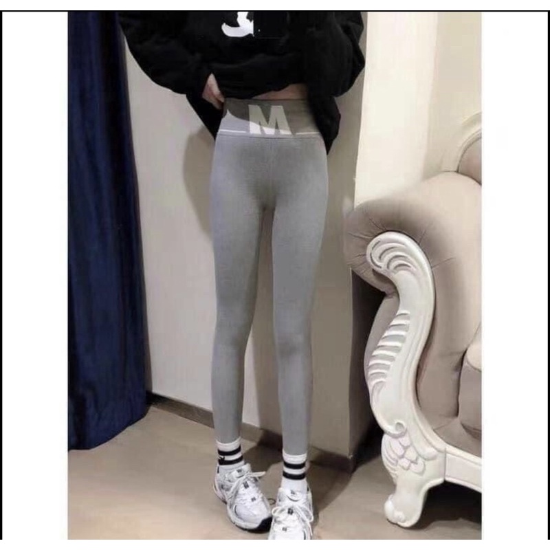 QNU98 - QUẦN LEGGING NỮ QC CHỮ M