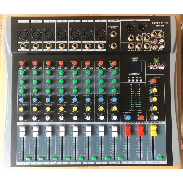 Bàn mixer SAMBA FX-8USB ( usb+bluetooth )