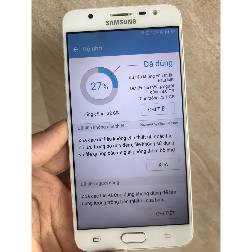 Điện thoại samsung J7 prime ram 3gb