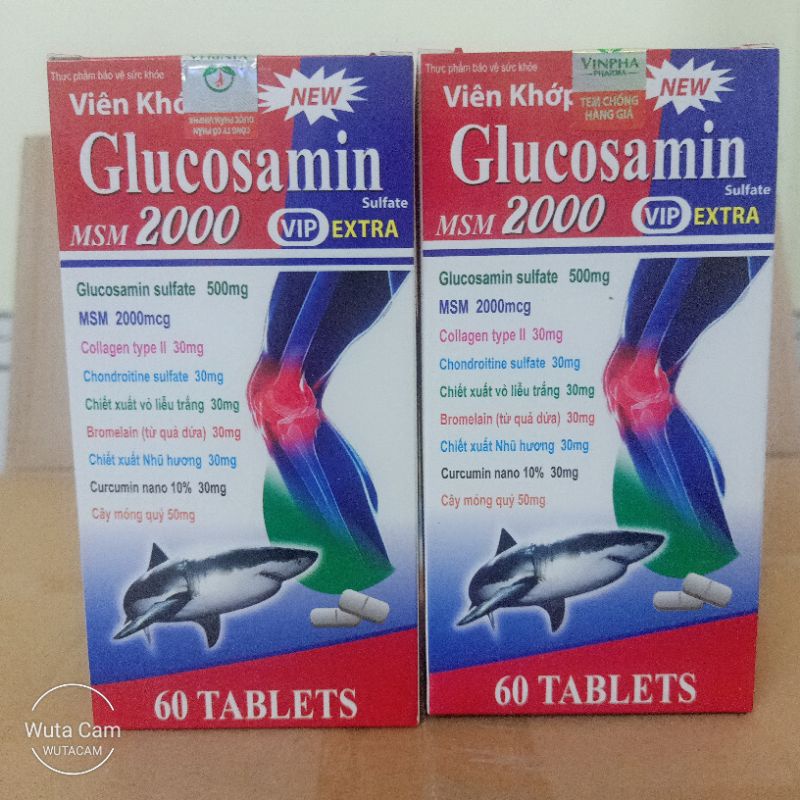 Viên khớp Glucosamin MSM 2000 giúp bổ sung dưỡng chất cho khớp -