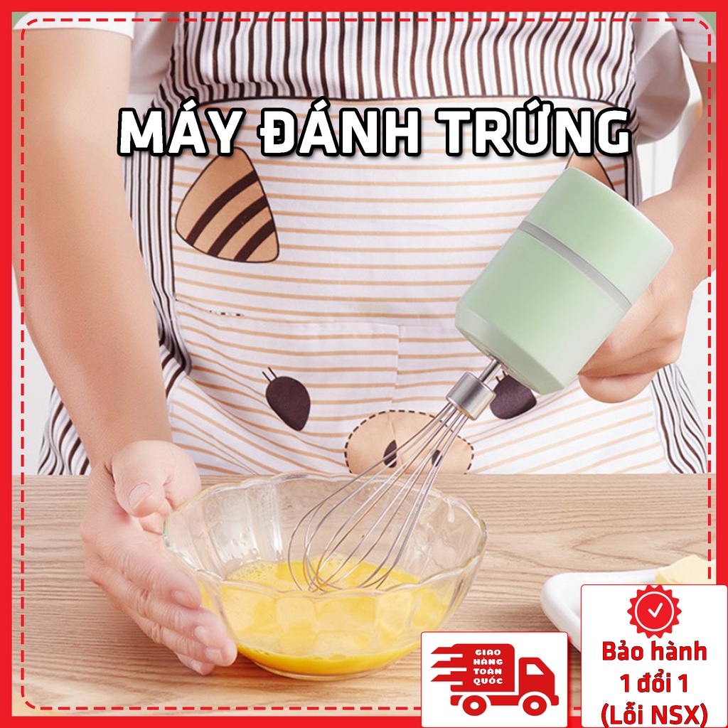 Máy đánh trứng cầm tay mini đa năng NEWLIFE không dây, đánh kem, trộn bột, tạo bọt cafe