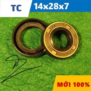 Phớt chặn dầu tc 14x28x7 ( phớt dầu / chắn dầu / lò xo / phớt ben / oil seal tc 14*28*7)
