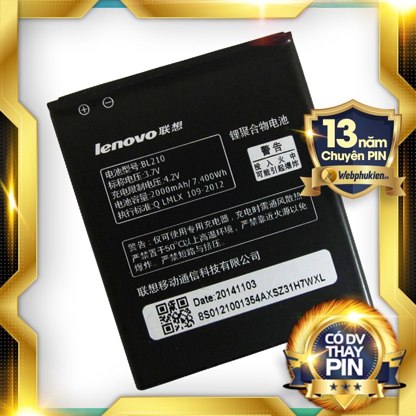 Pin Lenovo BL210 - 2000mAh (5820/ A770e/ A656/A658t)