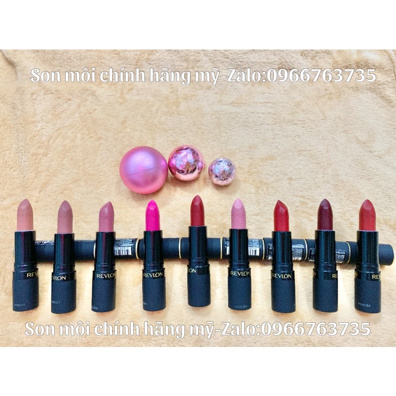 Son thanh lý Revlon Super Lustrous The Lustrous  Mattes Lipstick chính hãng mỹ