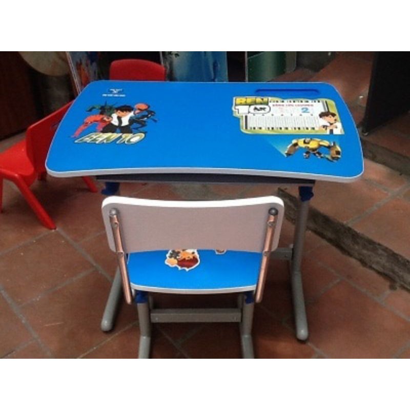 Bộ bàn, ghế học sinh tăng chỉnh độ cao, có ngăn bàn Hòa Phát BHS20-3