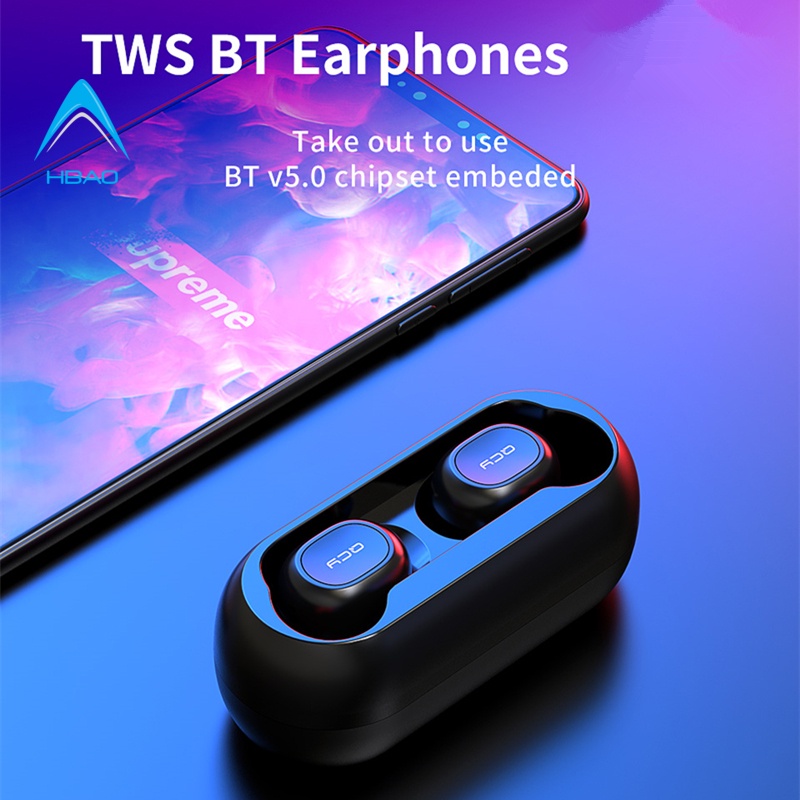 Tai nghe bluetooth QCY T1  T1C TWS BT Earphones (công nghệ Bluetooth V5.0)