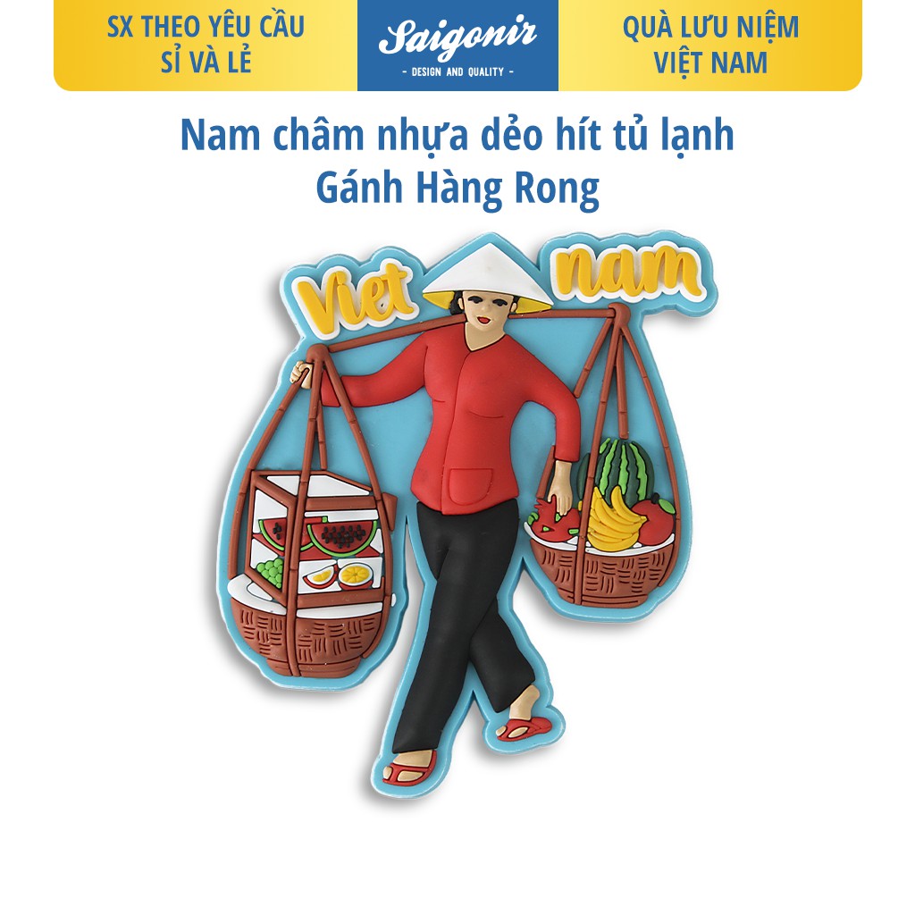 Sỉ & Lẻ Nam Châm Hít Dán Trang Trí Tủ Lạnh Saigonir - Hình Ảnh Con Người Việt Nam - Quà Tặng - Quà Lưu Niệm