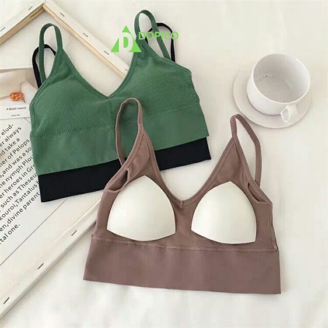Áo bra nữ 2 dây hở lưng tập gym thể thao, áo lót không gọng khoe bờ vai xinh Dopico A367 | BigBuy360 - bigbuy360.vn