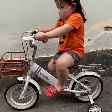 Xe Đạp Trẻ Em Xaming 12 , 14 , 16 , 18 , 20 Inches C5 Khung Đơn To Có Gác Ba Ga ( Hàng gửi nguyên hộp )