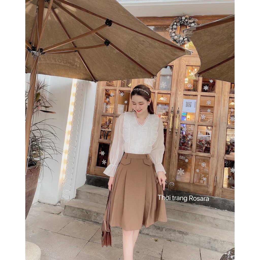 Chân váy xếp ly dài túi giả CV01 | BigBuy360 - bigbuy360.vn