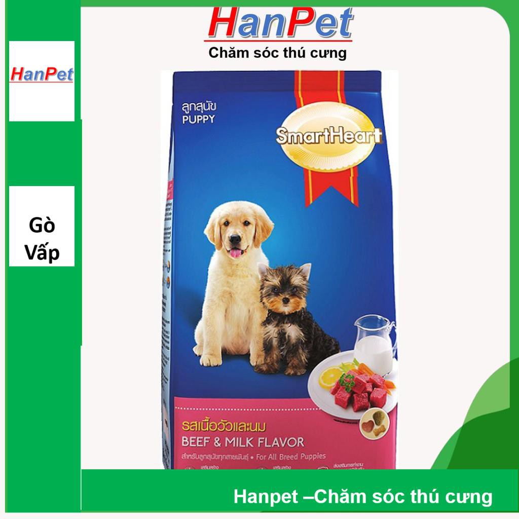 Hanpet.GV- Thức ăn dạng hạt cao cấp Smartheart Puppy (dành cho chó dưới 1 năm tuổi) gói 1,5kg (- 215c)