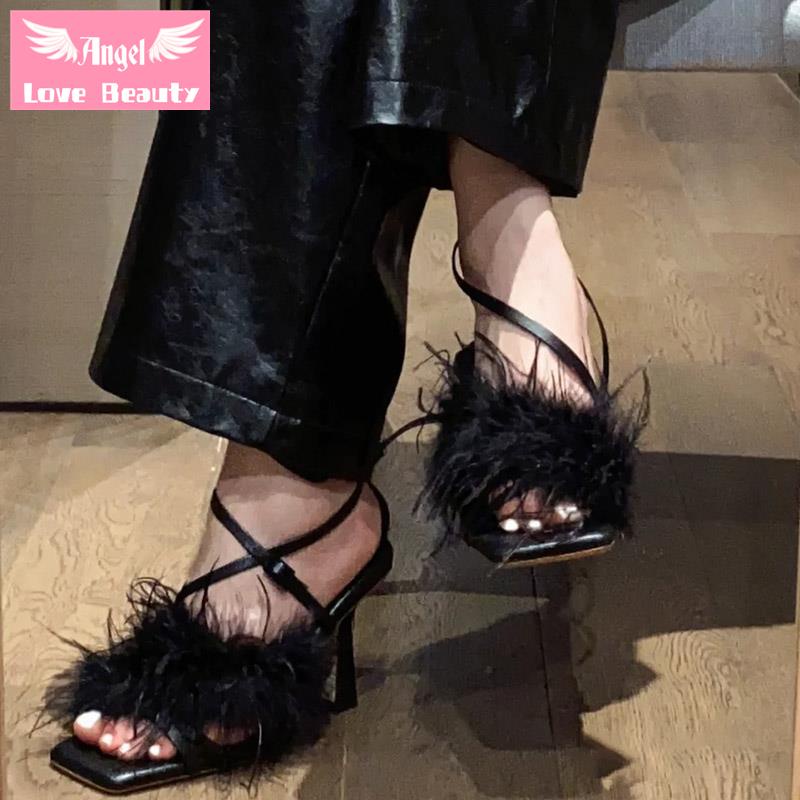 Giày Sandal Cao Gót Thắt Dây Thời Trang Mới 2022